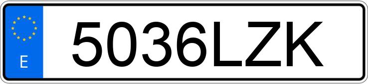 Numer rejestracyjny 5036LZK posiada VOLKSWAGEN TIGUAN ALLSPACE