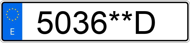 Numer rejestracyjny 5036**D posiada PEUGEOT 307 Numer rejestracyjny 5036**D posiada PEUGEOT 307