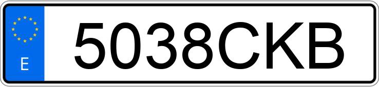 Numer rejestracyjny 5038CKB posiada HYUNDAI COUPE