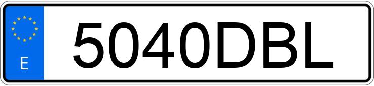 Numer rejestracyjny 5040DBL posiada ALFA ROMEO 156