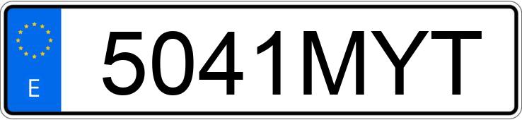 Numer rejestracyjny 5041MYT posiada VOLKSWAGEN T-ROC