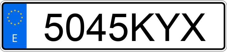 Numer rejestracyjny 5045KYX posiada KIA STONIC Numer rejestracyjny 5045KYX posiada KIA STONIC