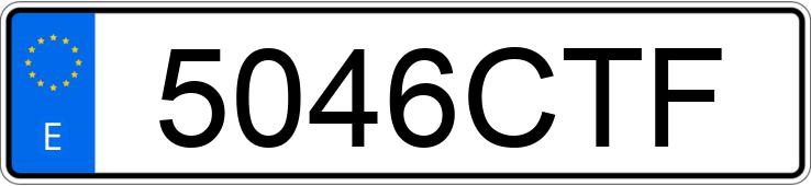 Numer rejestracyjny 5046CTF posiada CITROEN XSARA Numer rejestracyjny 5046CTF posiada CITROEN XSARA