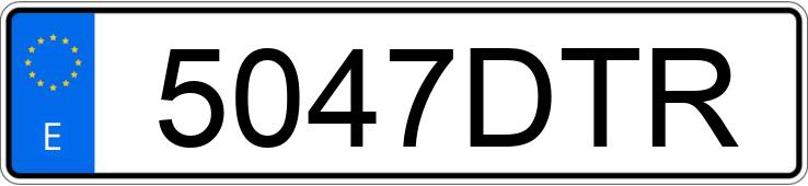 Numer rejestracyjny 5047DTR posiada BMW SERIE 7