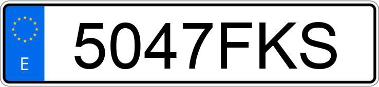 Numer rejestracyjny 5047FKS posiada PEUGEOT 407