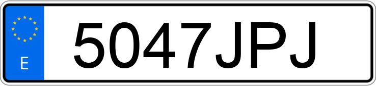 Numer rejestracyjny 5047JPJ posiada PEUGEOT 3008