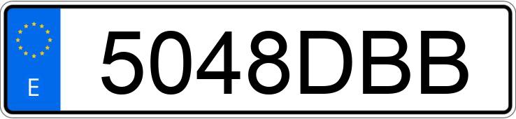 Numer rejestracyjny 5048DBB posiada CITROEN JUMPER