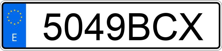 Numer rejestracyjny 5049BCX posiada OPEL VECTRA