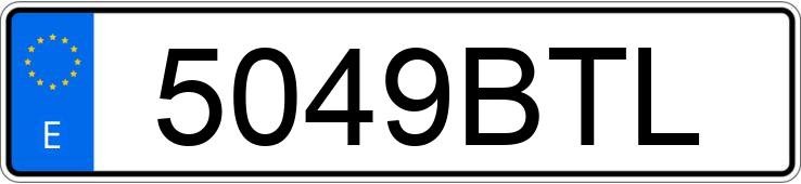 Numer rejestracyjny 5049BTL posiada RENAULT MEGANE