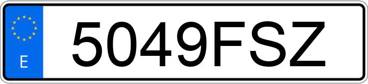 Numer rejestracyjny 5049FSZ posiada SEAT ALTEA