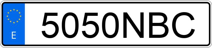 Numer rejestracyjny 5050NBC posiada BMW Z4