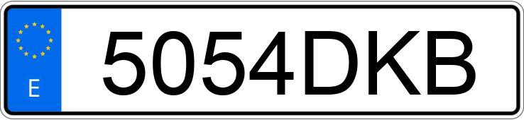 Numer rejestracyjny 5054DKB posiada VOLKSWAGEN MULTIVAN