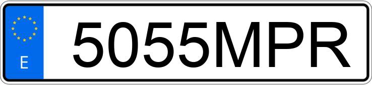 Skradziono pojazd o numerach rejestracyjnych 5055MPR