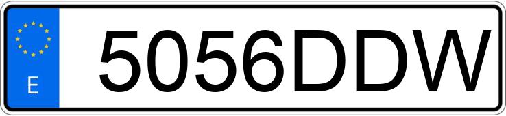 Numer rejestracyjny 5056DDW posiada RENAULT KANGOO