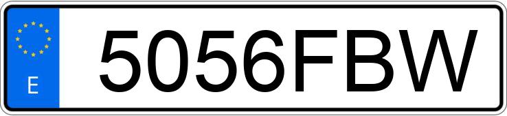 Numer rejestracyjny 5056FBW posiada RENAULT MIDLUM