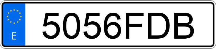 Numer rejestracyjny 5056FDB posiada AUDI A4