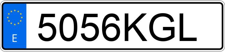 Numer rejestracyjny 5056KGL posiada SEAT IBIZA