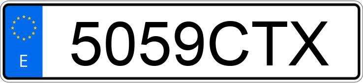 Numer rejestracyjny 5059CTX posiada PEUGEOT PARTNER Numer rejestracyjny 5059CTX posiada PEUGEOT PARTNER