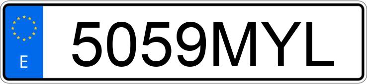 Numer rejestracyjny 5059MYL posiada SMART #1