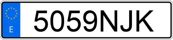 Numer rejestracyjny 5059NJK posiada AUDI Q5