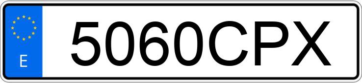 Numer rejestracyjny 5060CPX posiada PORSCHE 911 Numer rejestracyjny 5060CPX posiada PORSCHE 911