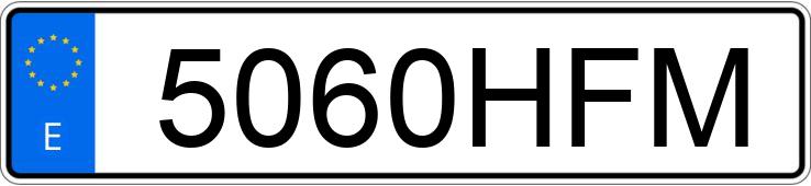 Numer rejestracyjny 5060HFM posiada PEUGEOT 207 Numer rejestracyjny 5060HFM posiada PEUGEOT 207