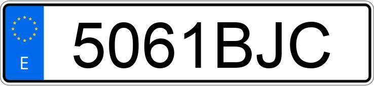 Numer rejestracyjny 5061BJC posiada PEUGEOT 206