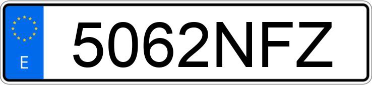 Numer rejestracyjny 5062NFZ posiada NISSAN ARIYA