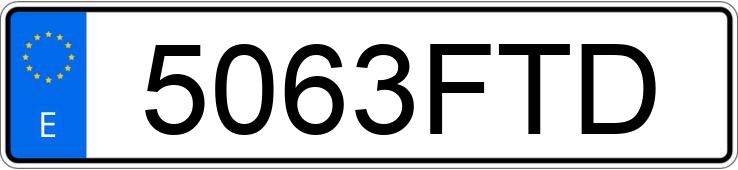 Numer rejestracyjny 5063FTD posiada SEAT CORDOBA Numer rejestracyjny 5063FTD posiada SEAT CORDOBA