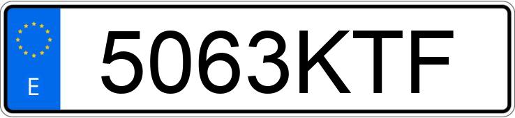 Numer rejestracyjny 5063KTF posiada VOLKSWAGEN GOLF Numer rejestracyjny 5063KTF posiada VOLKSWAGEN GOLF