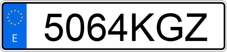 Numer rejestracyjny 5064KGZ posiada DACIA DOKKER