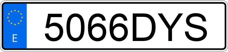 Numer rejestracyjny 5066DYS posiada RENAULT SCENIC