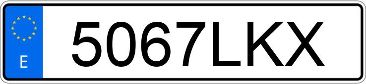 Numer rejestracyjny 5067LKX posiada SKODA KAMIQ