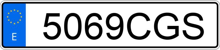 Numer rejestracyjny 5069CGS posiada PEUGEOT 307