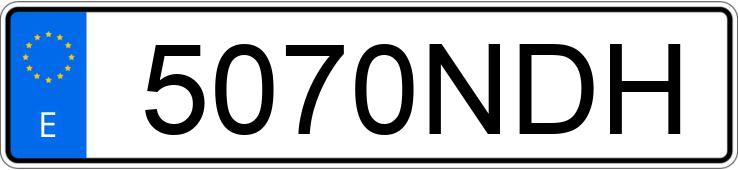 Numer rejestracyjny 5070NDH posiada TESLA MODEL S Numer rejestracyjny 5070NDH posiada TESLA MODEL S