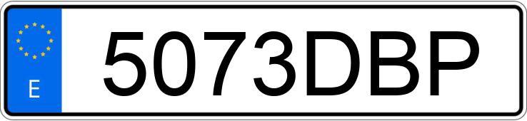 Numer rejestracyjny 5073DBP posiada RENAULT CLIO