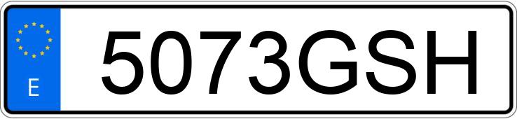 Numer rejestracyjny 5073GSH posiada AUDI S3 SPORTBACK