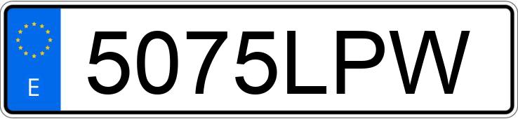 Numer rejestracyjny 5075LPW posiada DFSK IX5