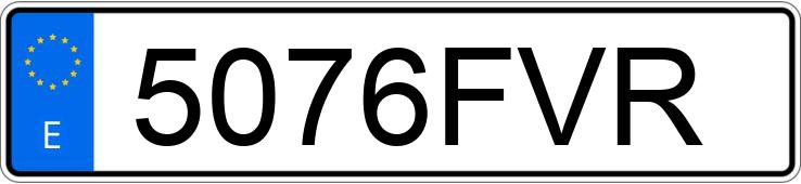 Numer rejestracyjny 5076FVR posiada MINI MINI