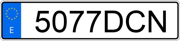 Numer rejestracyjny 5077DCN posiada AUDI A4