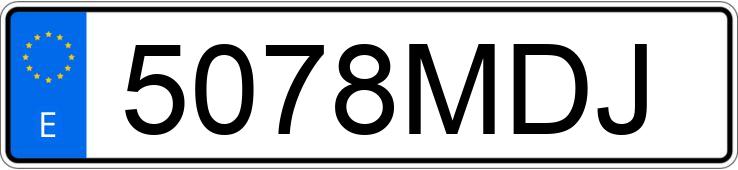 Numer rejestracyjny 5078MDJ posiada DAF XG