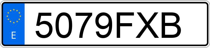 Numer rejestracyjny 5079FXB posiada FORD TRANSIT