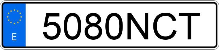 Numer rejestracyjny 5080NCT posiada CUPRA LEON
