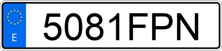 Numer rejestracyjny 5081FPN posiada SEAT ALTEA Numer rejestracyjny 5081FPN posiada SEAT ALTEA