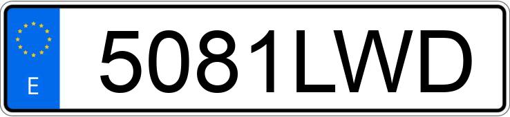 Numer rejestracyjny 5081LWD posiada JEEP GLADIATOR