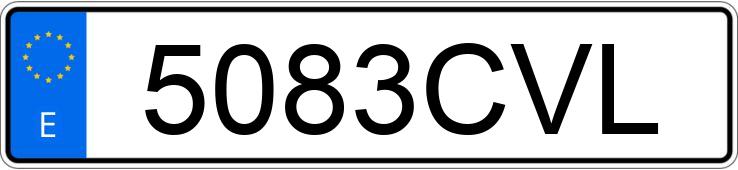 Numer rejestracyjny 5083CVL posiada AUDI TT