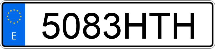 Numer rejestracyjny 5083HTH posiada VOLKSWAGEN CRAFTER