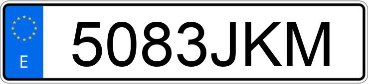 Numer rejestracyjny 5083JKM posiada SSANGYONG/KGM TIVOLI