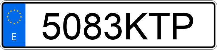 Numer rejestracyjny 5083KTP posiada FIAT PANDA