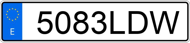 Numer rejestracyjny 5083LDW posiada VOLKSWAGEN CADDY